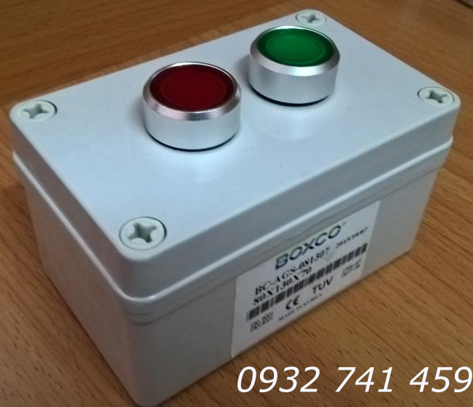 Hộp nút nhấn on/off có đèn IP67